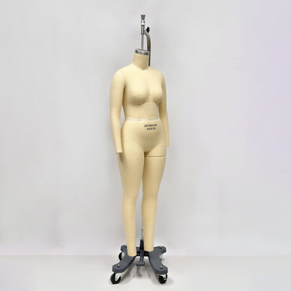 Plus Size Dress Form with Collapsible Shoulders - Professional Female Full Body Draping Mannequin