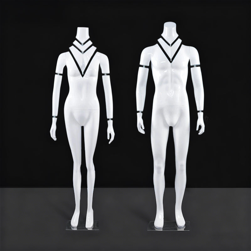 Full-Body Ghost Mannequin Props (Male & Female) | 3D Hollow Detachable Torso for Apparel Photography