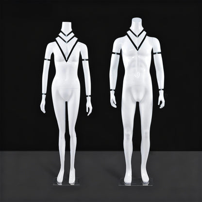 Full-Body Ghost Mannequin Props (Male & Female) | 3D Hollow Detachable Torso for Apparel Photography