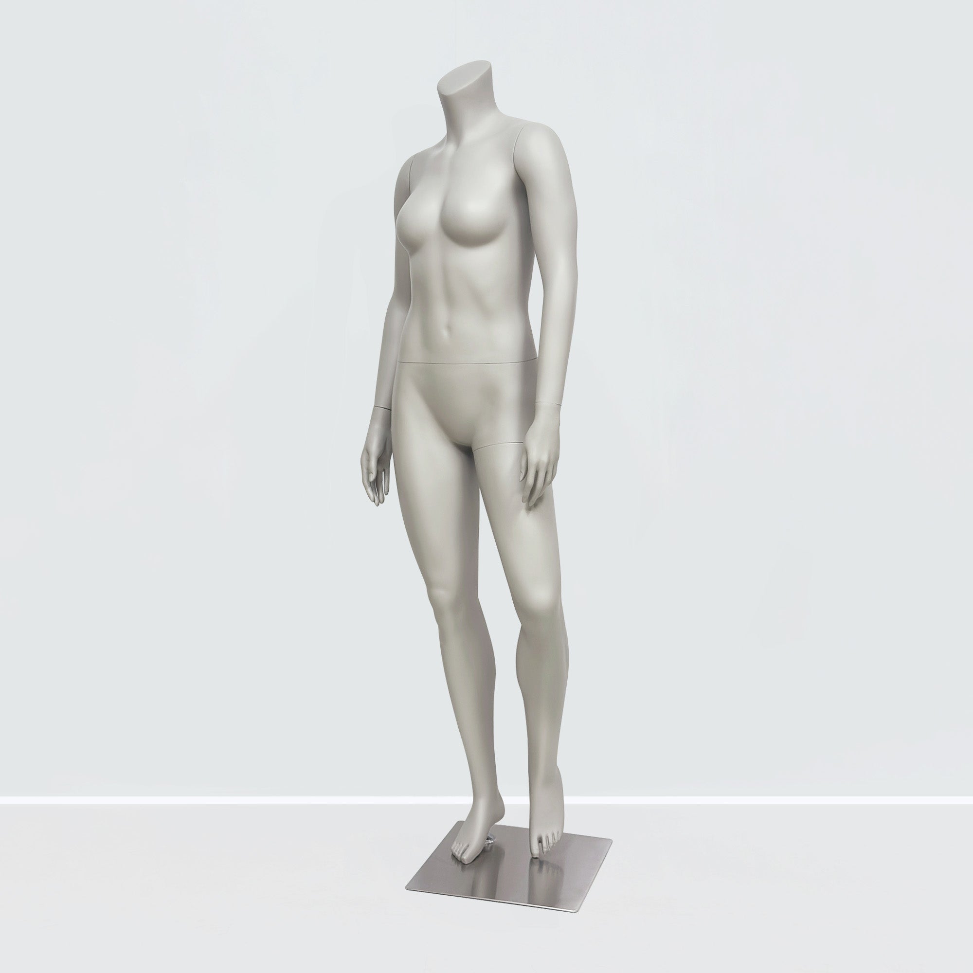 Jelimate Female Athletic Headless Mannequin - Fiberglass Display for Activewear
