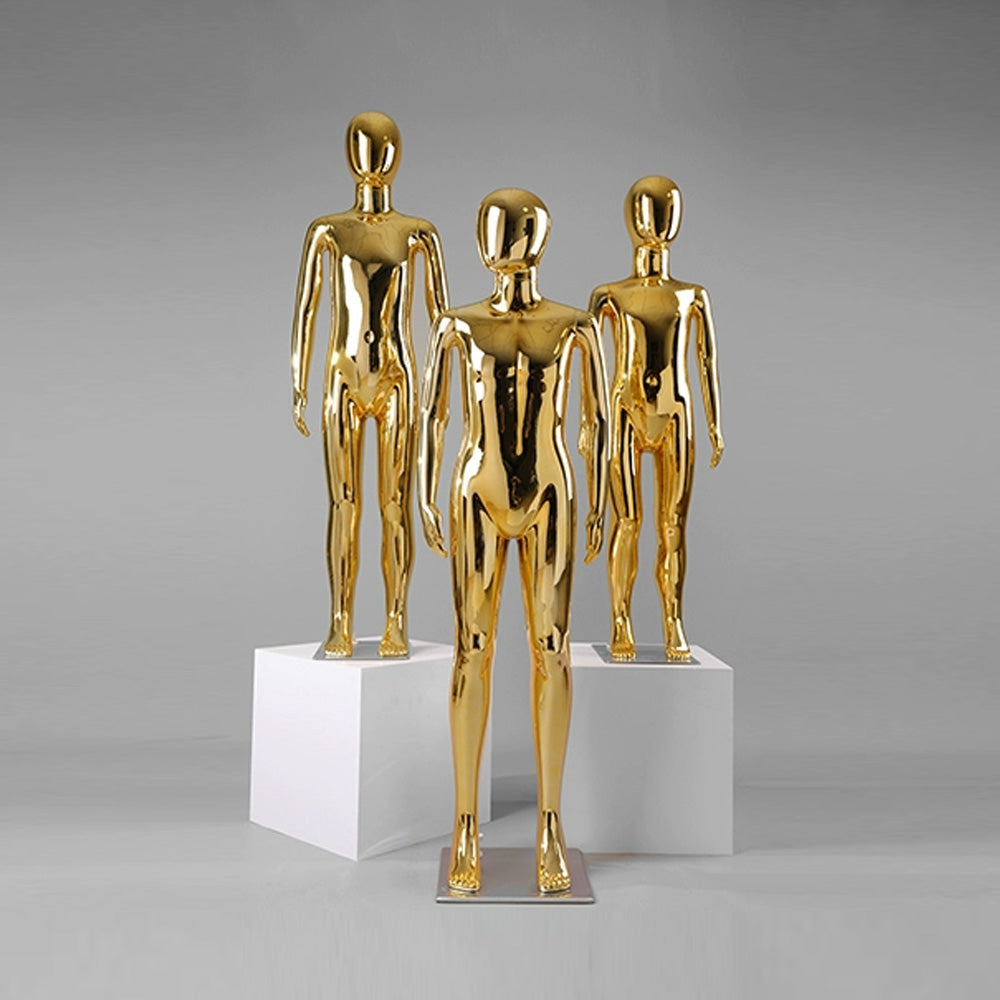Jelimate JE-0207 Luxury Gold & Silver Electroplated Full Body Kid Mannequin