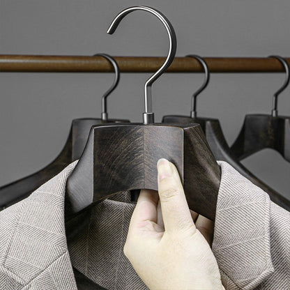 Premium Beech Wooden Hanger: Elegant Storage Solution