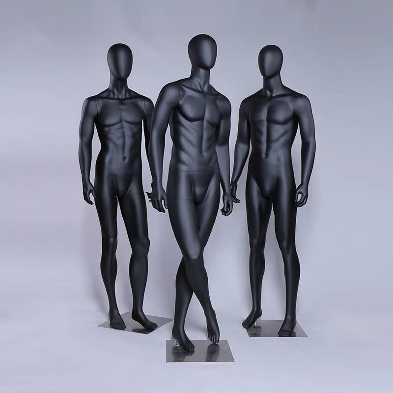 Premium Male Mannequin Full Body - Athletic Build Fiberglass Display