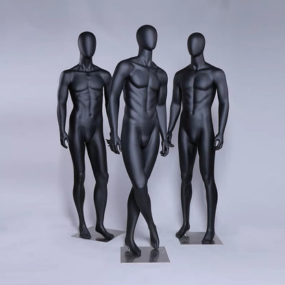 Premium Male Mannequin Full Body - Athletic Build Fiberglass Display
