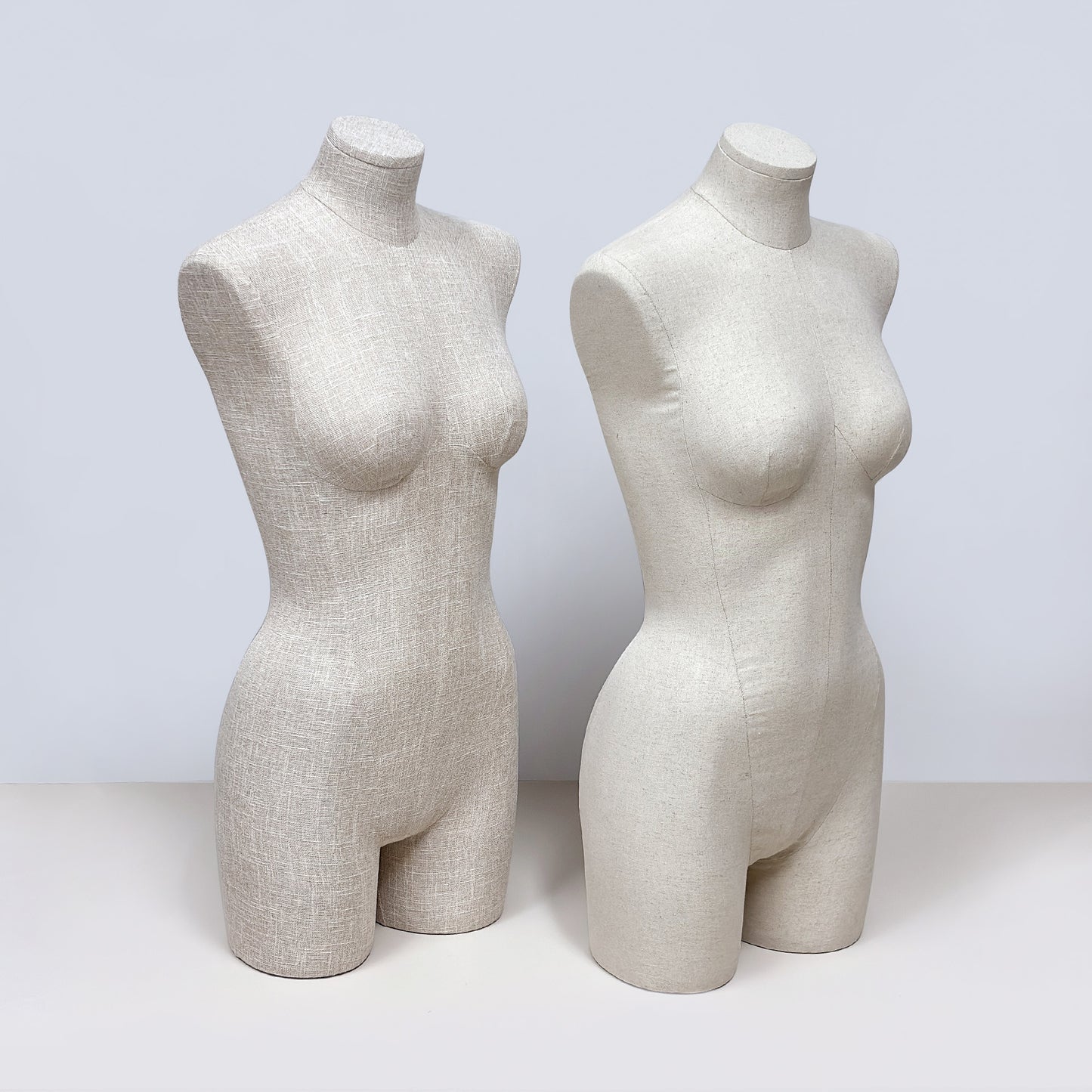 JELIMATE Half Body Mannequin Torso, Linen Dress Form for Lingerie Underwear Display
