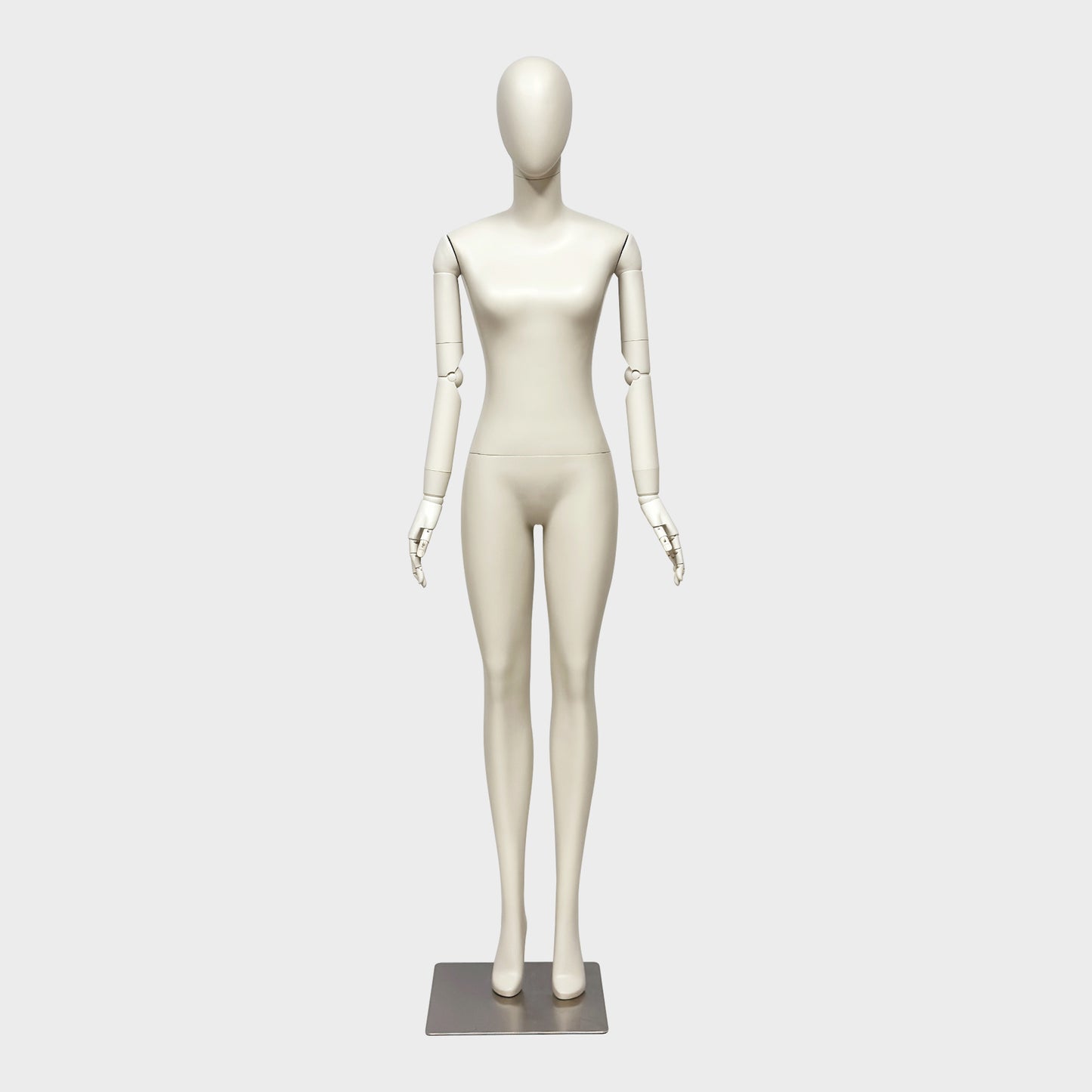 JELIMATE Full Body Female Mannequin Flexible Arms Fiberglass Window Display Dummy