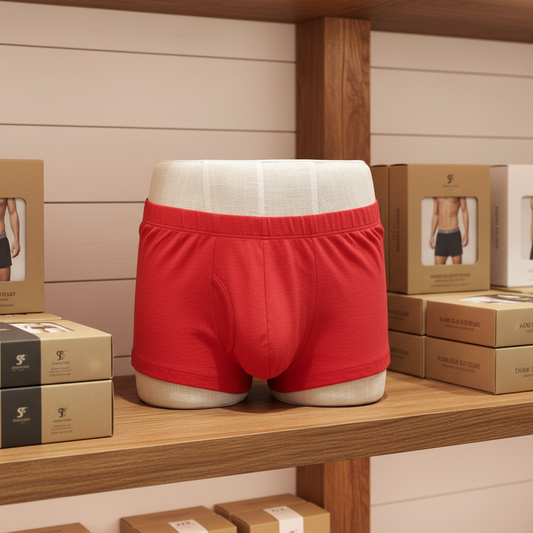 JELIMATE Male Underwear Display Mannequin Bottom – Fiberglass Butt Form with Linen Cover
