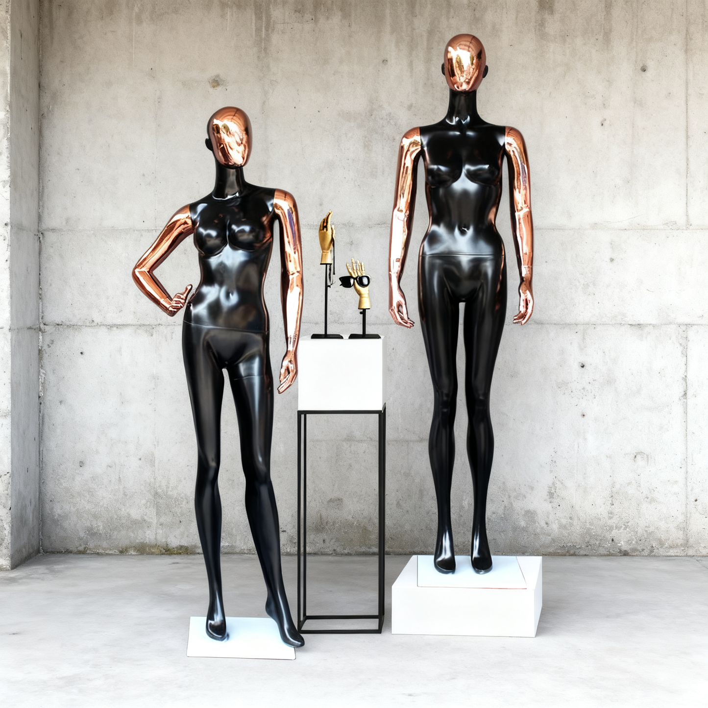 JELIMaTE | 2025 Luxury Rose Gold Female Mannequin - Full Body Fiberglass Display Model
