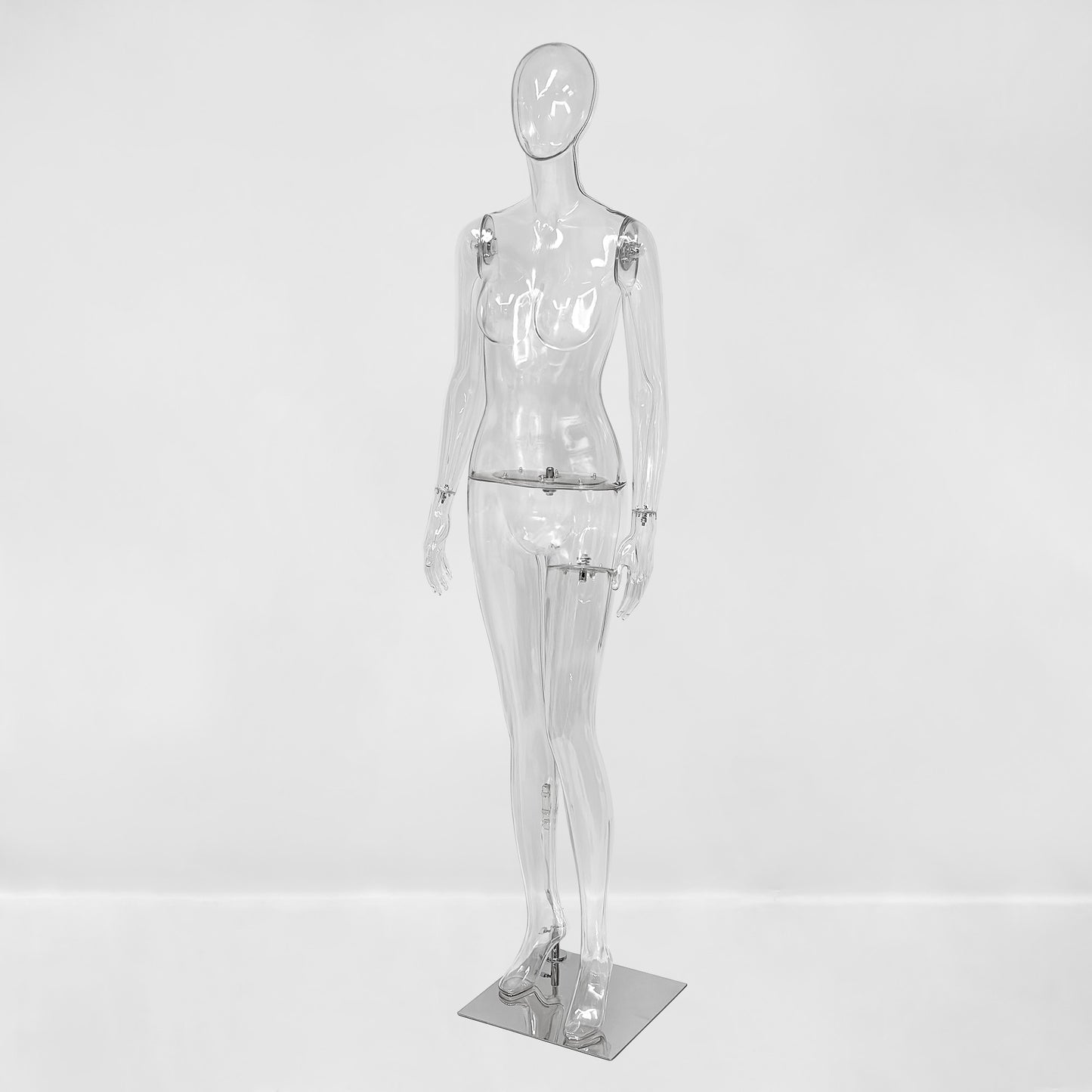 Transparent PE Female Mannequin Full Body Display Form - Clothing Retail Boutique