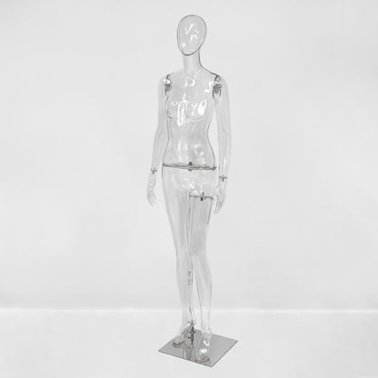 Transparent PE Female Mannequin Full Body Display Form - Clothing Retail Boutique
