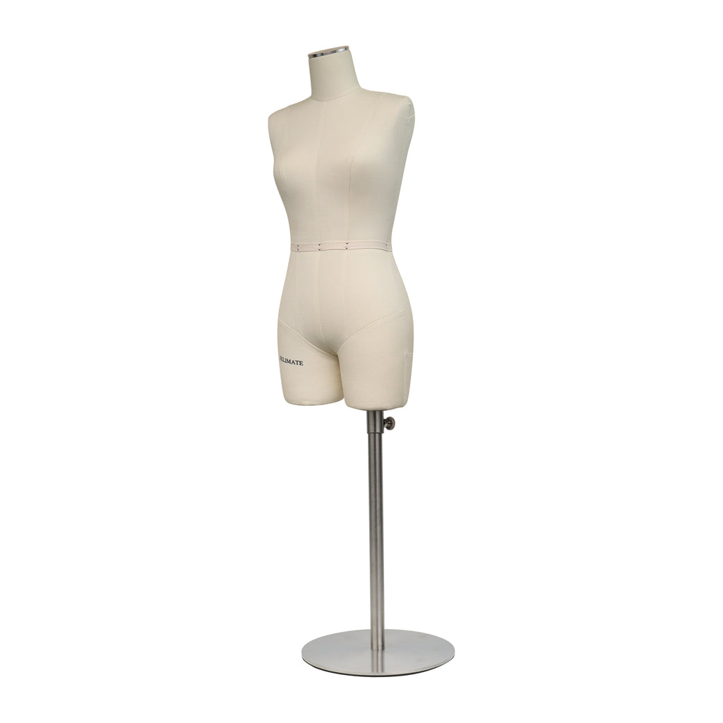 Half Scale Dress Form for Sewing - Professional Sewing Mannequin with Soft Arms (Size 12)