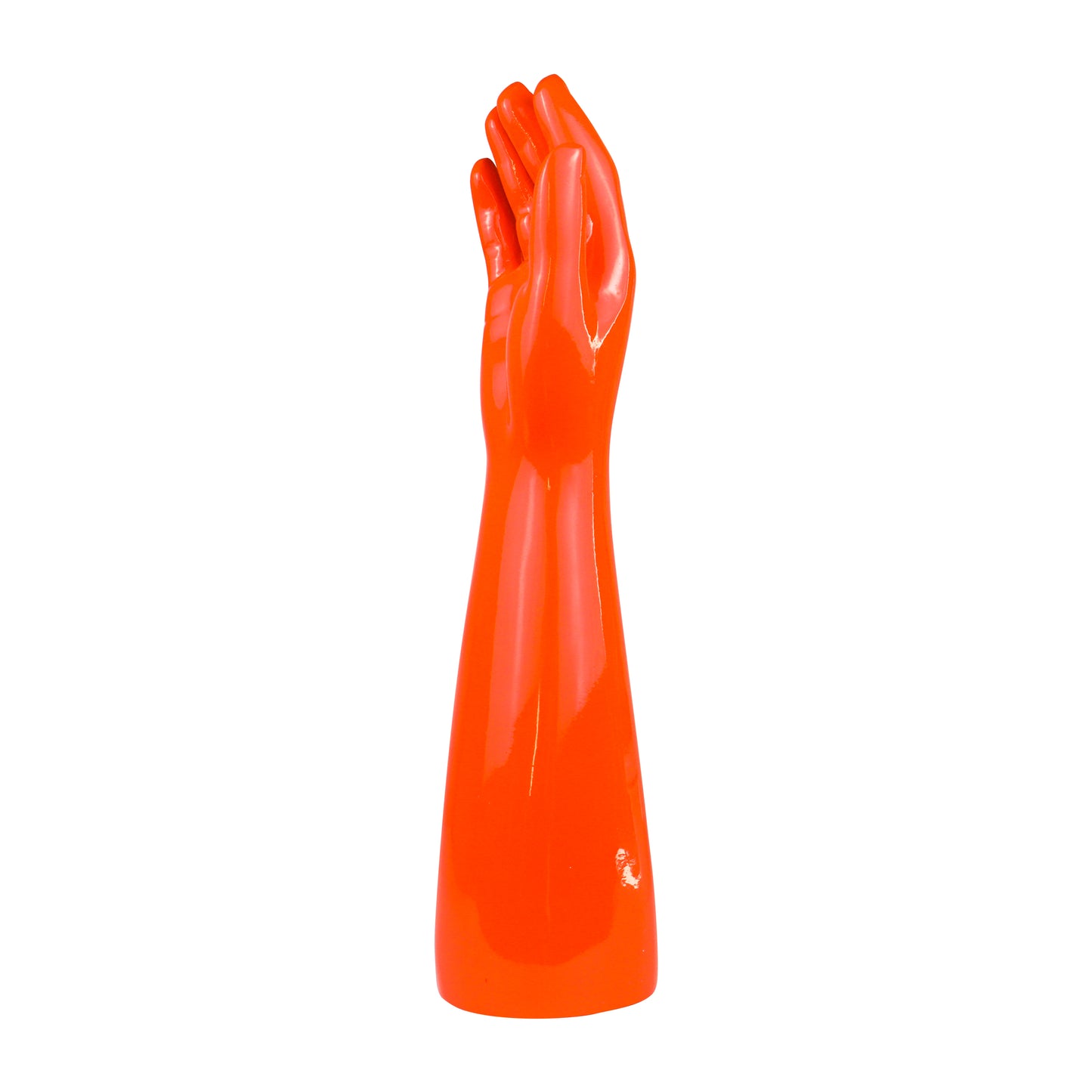 Jelimate Glossy Orange Right Hand Full Arm Mannequin – Gloves, Headphones & Sports Accessories Display