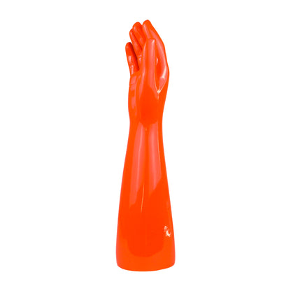 Jelimate Glossy Orange Right Hand Full Arm Mannequin – Gloves, Headphones & Sports Accessories Display