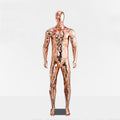 Male Mannequin Full Body - Electroplated Muscular Sports Display Model 192cm
