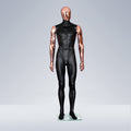 Maniquí masculino profesional - Expositor galvanizado con cabezal giratorio