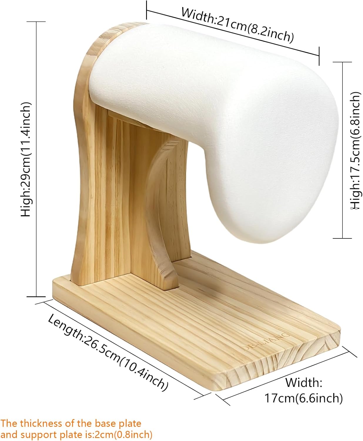Professional Tailor Shoulder Ironing Board - Solid Pine Wood Pressing Board for Suits & Shirts