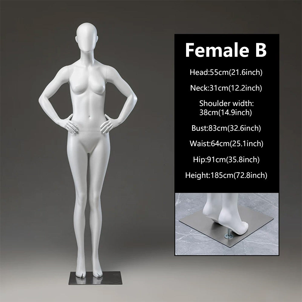 JELIMATE Female Full Body Mannequin | 21 Styles | Luxury Boutique Display Dress Form