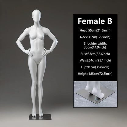JELIMATE Female Full Body Mannequin | 21 Styles | Luxury Boutique Display Dress Form