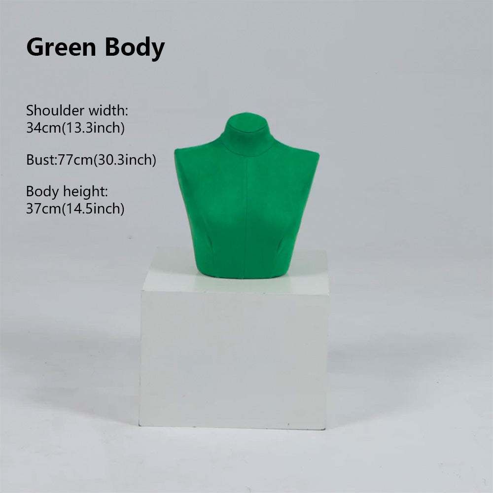 Suede Bust Mannequin for Lingerie Display - Handcrafted Matte Finish Display Prop