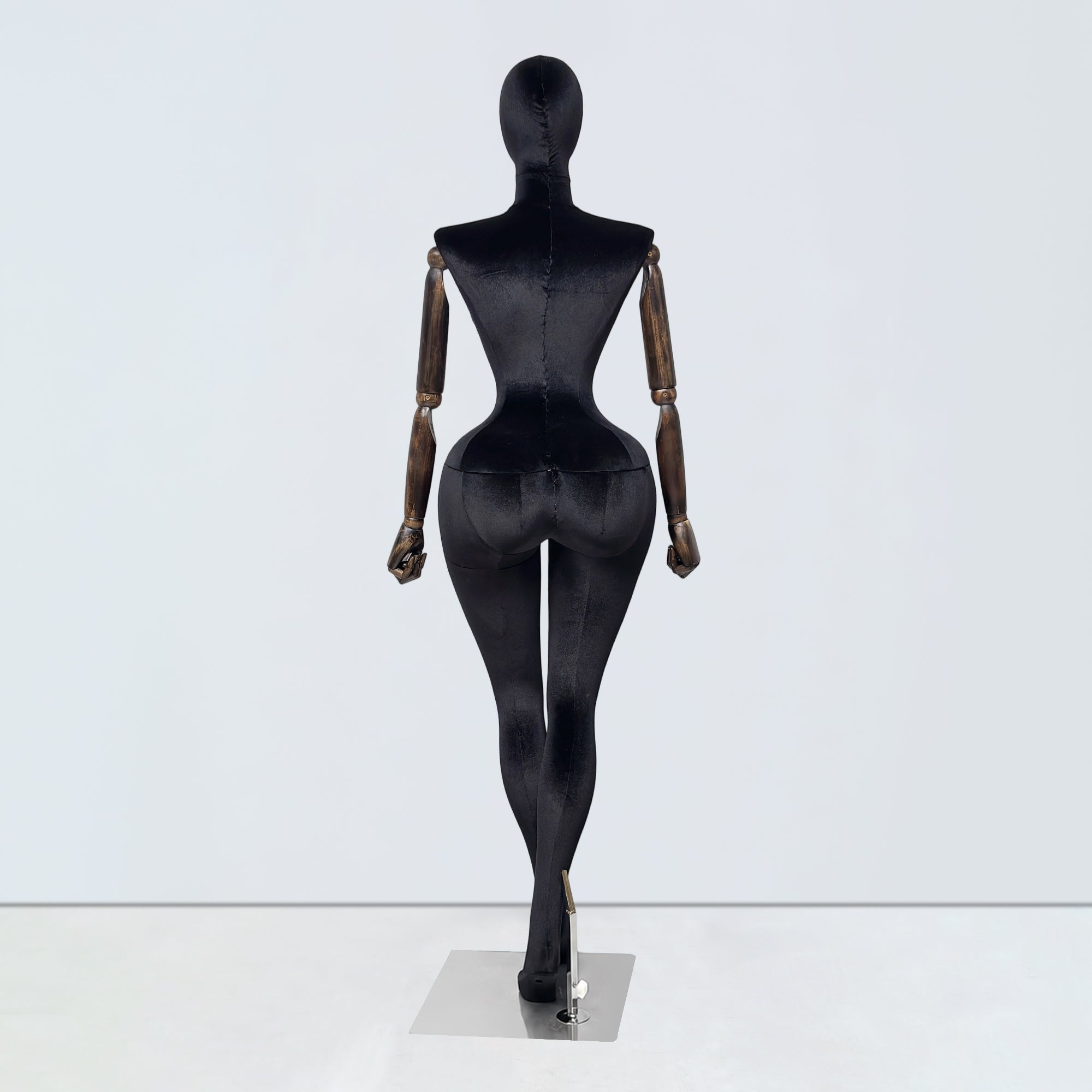JELIMATE Plus Size Velvet Female Mannequin | Curvy Hourglass Full Body Display Form