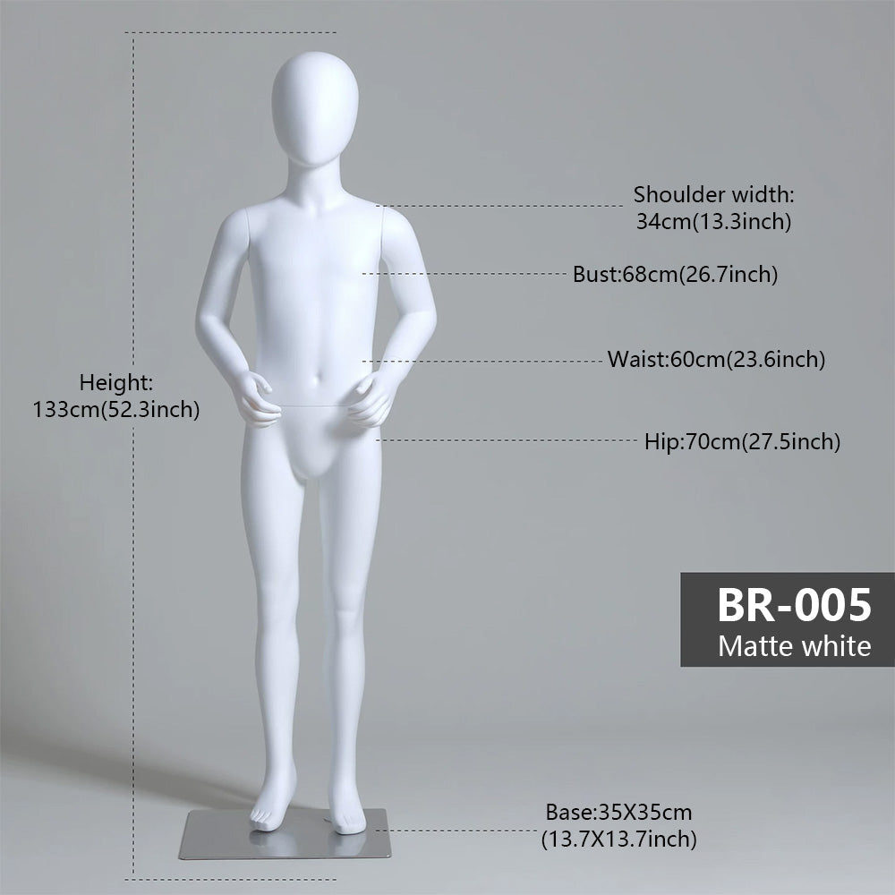 JELIMATE Kids Sport Full Body Mannequin | Athletic Children Clothing Display Form for Ages 2–12