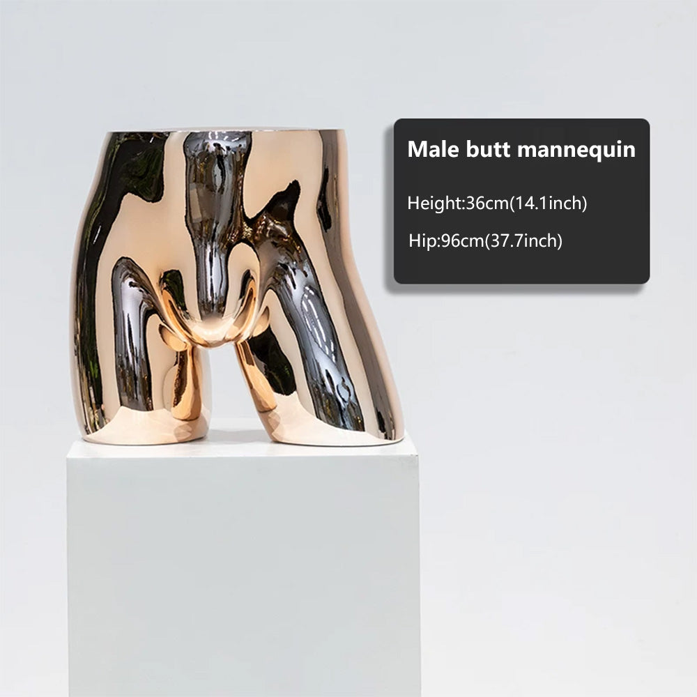 JELIMATE Electroplated Rose Gold Lingerie Mannequin | Bust Butt Form for Underwear Bikini