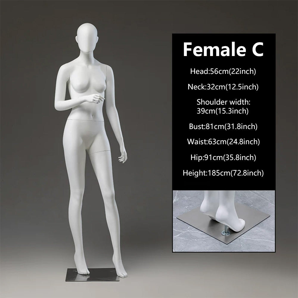 JELIMATE Female Full Body Mannequin | 21 Styles | Luxury Boutique Display Dress Form