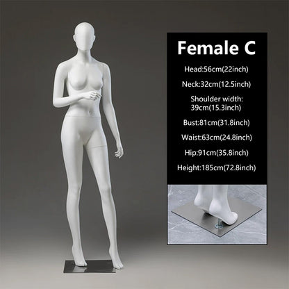 JELIMATE Female Full Body Mannequin | 21 Styles | Luxury Boutique Display Dress Form