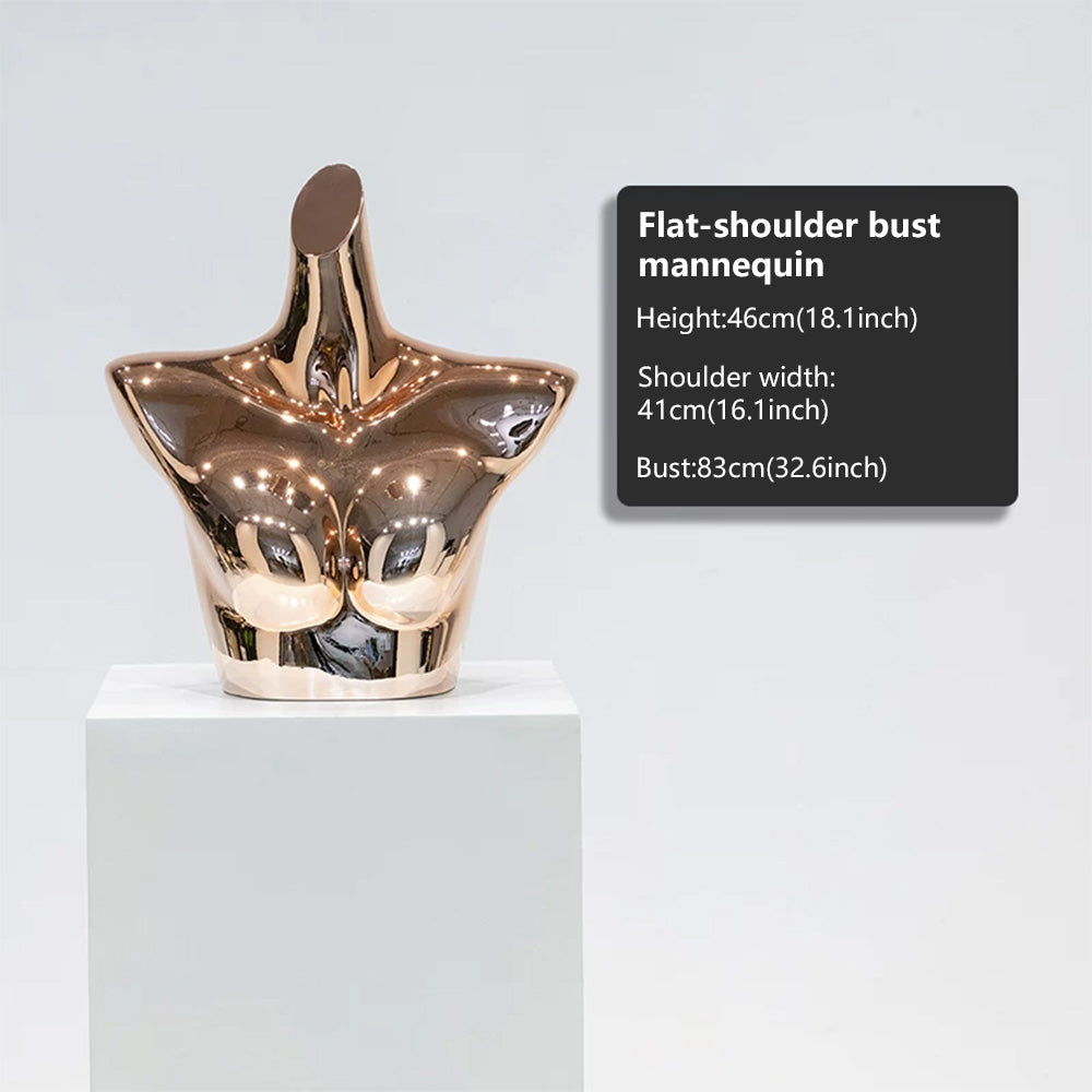JELIMATE Electroplated Rose Gold Lingerie Mannequin | Bust Butt Form for Underwear Bikini