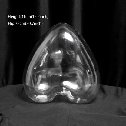 JELIMATE Transparent Hip Mannequin Male Female Underwear Bikini Swimwear Display