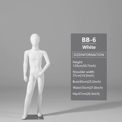 JELIMATE Child Mannequin Full Body & Half Body for Kids Clothing Store Display