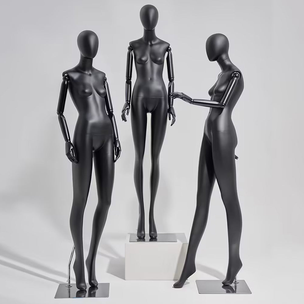 JELIMATE Premium Flexible Articulated Female Mannequin | High-End Window Display & Fashion Photography Poseable Dress Form (Standing & Sitting Models)