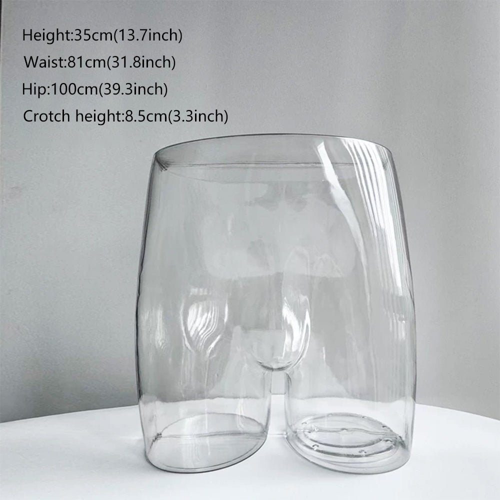 JELIMATE Transparent Hip Mannequin Male Female Underwear Bikini Swimwear Display