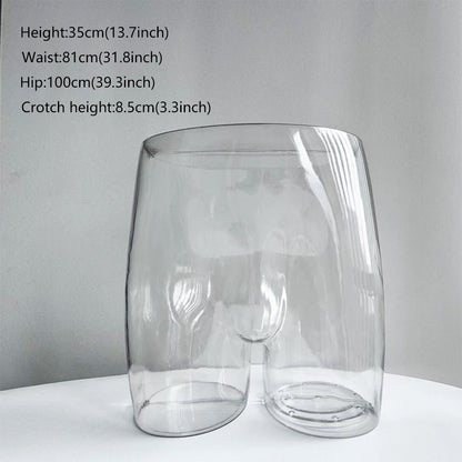 JELIMATE Transparent Hip Mannequin Male Female Underwear Bikini Swimwear Display