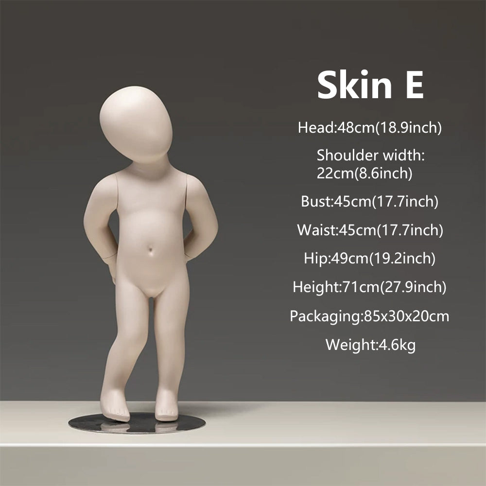 JELIMATE Baby & Toddler Mannequin Full Body Fiberglass | 11 Poses | Ages 6M-3Y