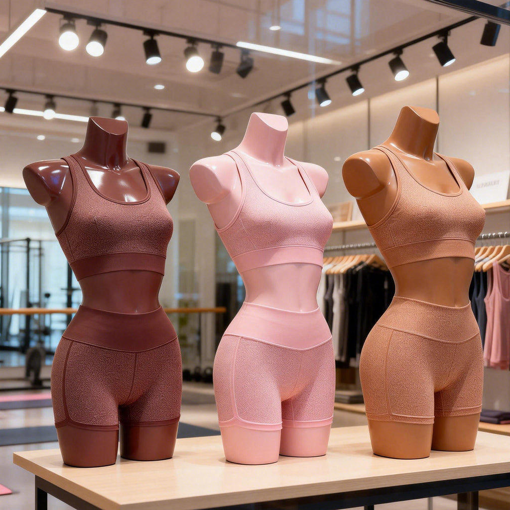 JELIMATE Female Torso Mannequin with Bust & Slim Waist – Lingerie & Swimwear Display Form
