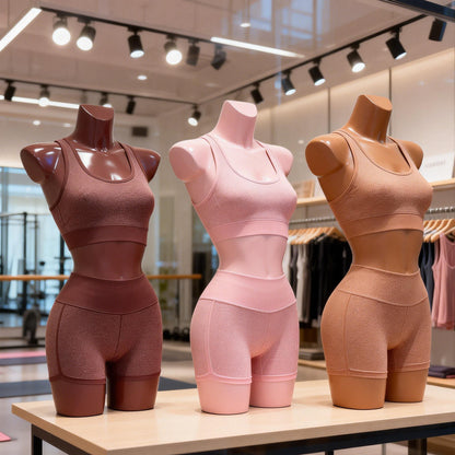 JELIMATE Female Torso Mannequin with Bust & Slim Waist – Lingerie & Swimwear Display Form