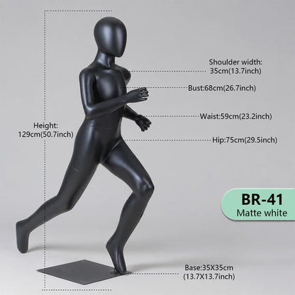 JELIMATE Kids Sport Full Body Mannequin | Athletic Children Clothing Display Form for Ages 2–12