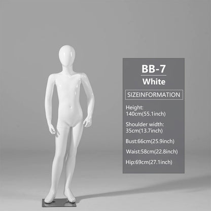 JELIMATE Child Mannequin Full Body & Half Body for Kids Clothing Store Display