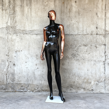 JELIMaTE | 2025 Luxury Rose Gold Female Mannequin - Full Body Fiberglass Display Model