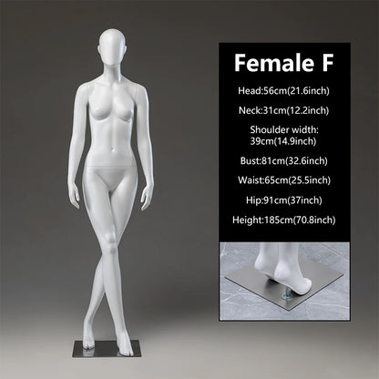 JELIMATE Female Full Body Mannequin | 21 Styles | Luxury Boutique Display Dress Form
