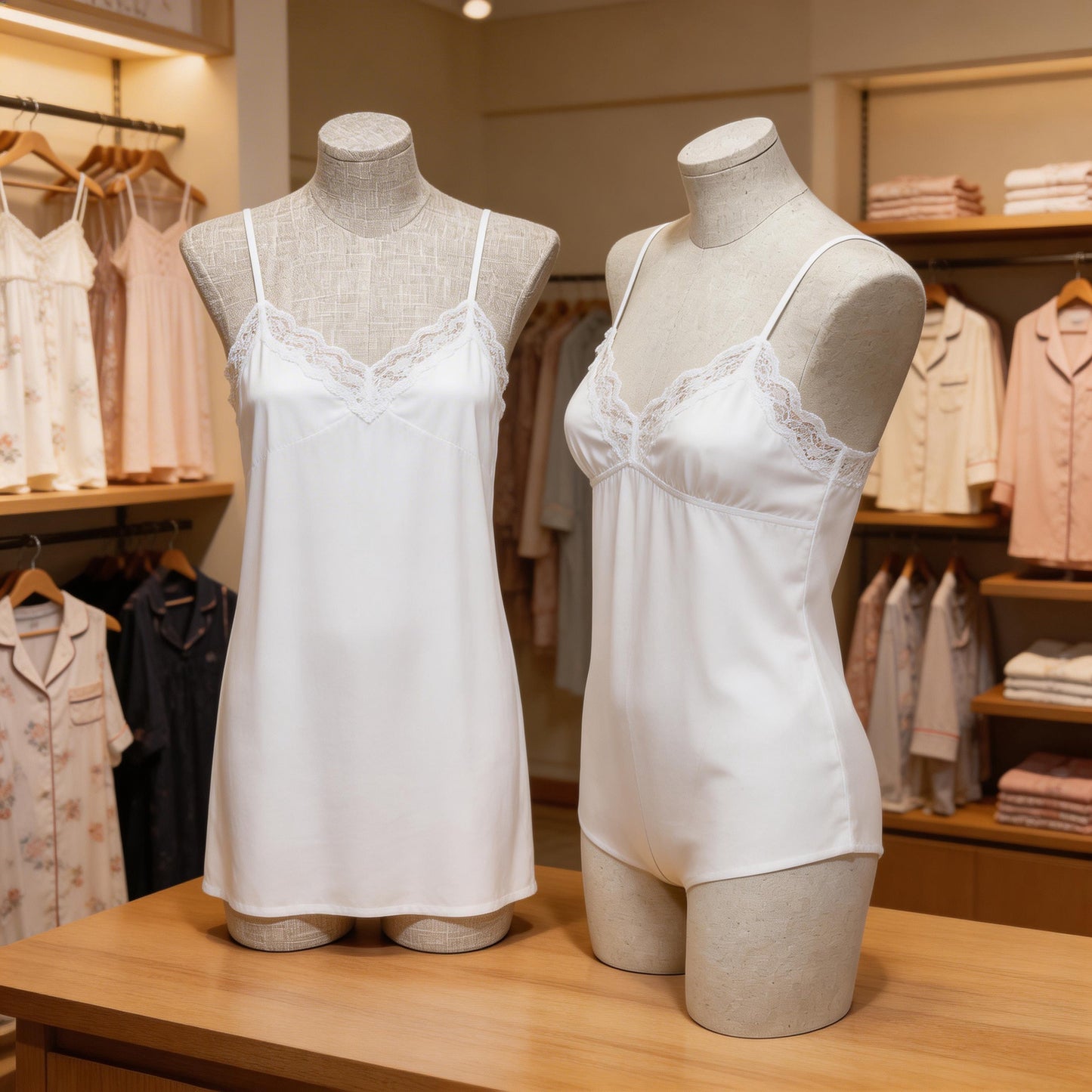 JELIMATE Half Body Mannequin Torso, Linen Dress Form for Lingerie Underwear Display