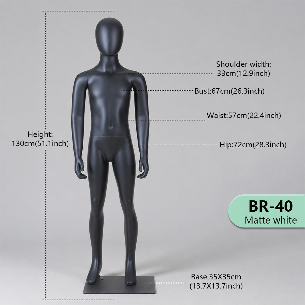 JELIMATE Kids Sport Full Body Mannequin | Athletic Children Clothing Display Form for Ages 2–12