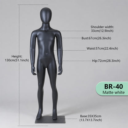 JELIMATE Kids Sport Full Body Mannequin | Athletic Children Clothing Display Form for Ages 2–12