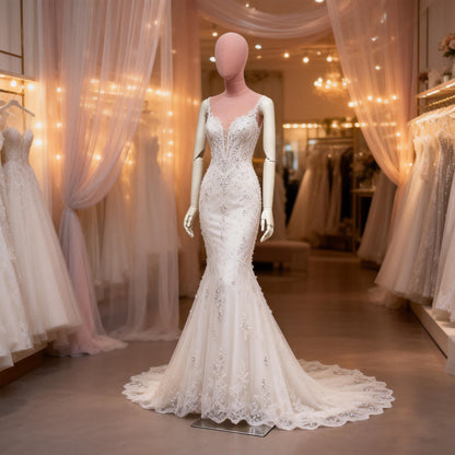 JELIMATE Pink Suede Female Mannequin - Bridal Boutique Wedding Dress Display