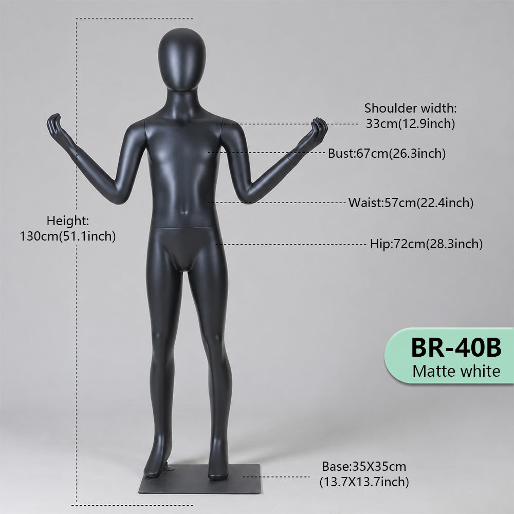 JELIMATE Kids Sport Full Body Mannequin | Athletic Children Clothing Display Form for Ages 2–12