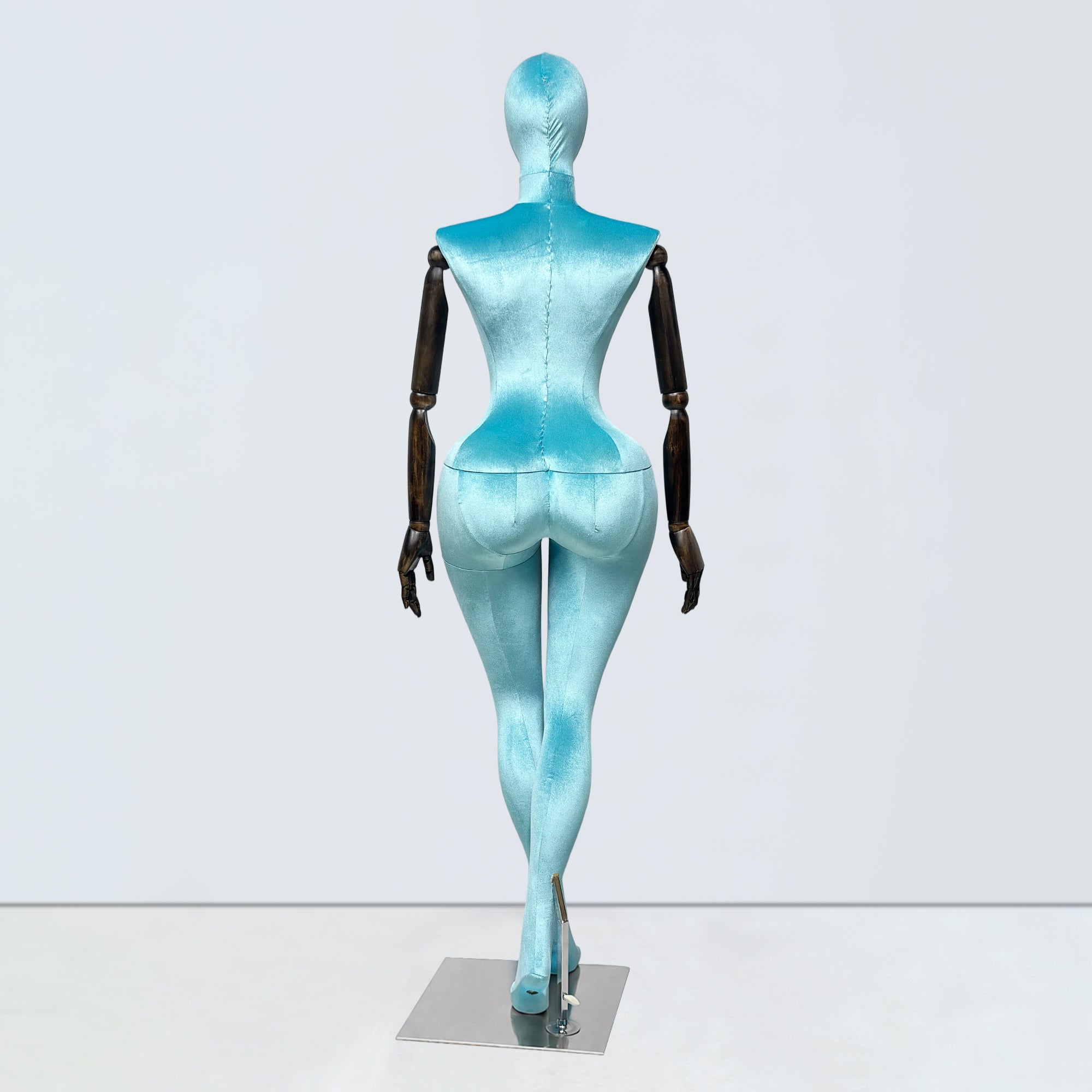 JELIMATE Plus Size Velvet Female Mannequin | Curvy Hourglass Full Body Display Form