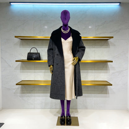 JELIMATE Velvet Female Mannequin Full Body with Gold Poseable Arms, Boutique Display