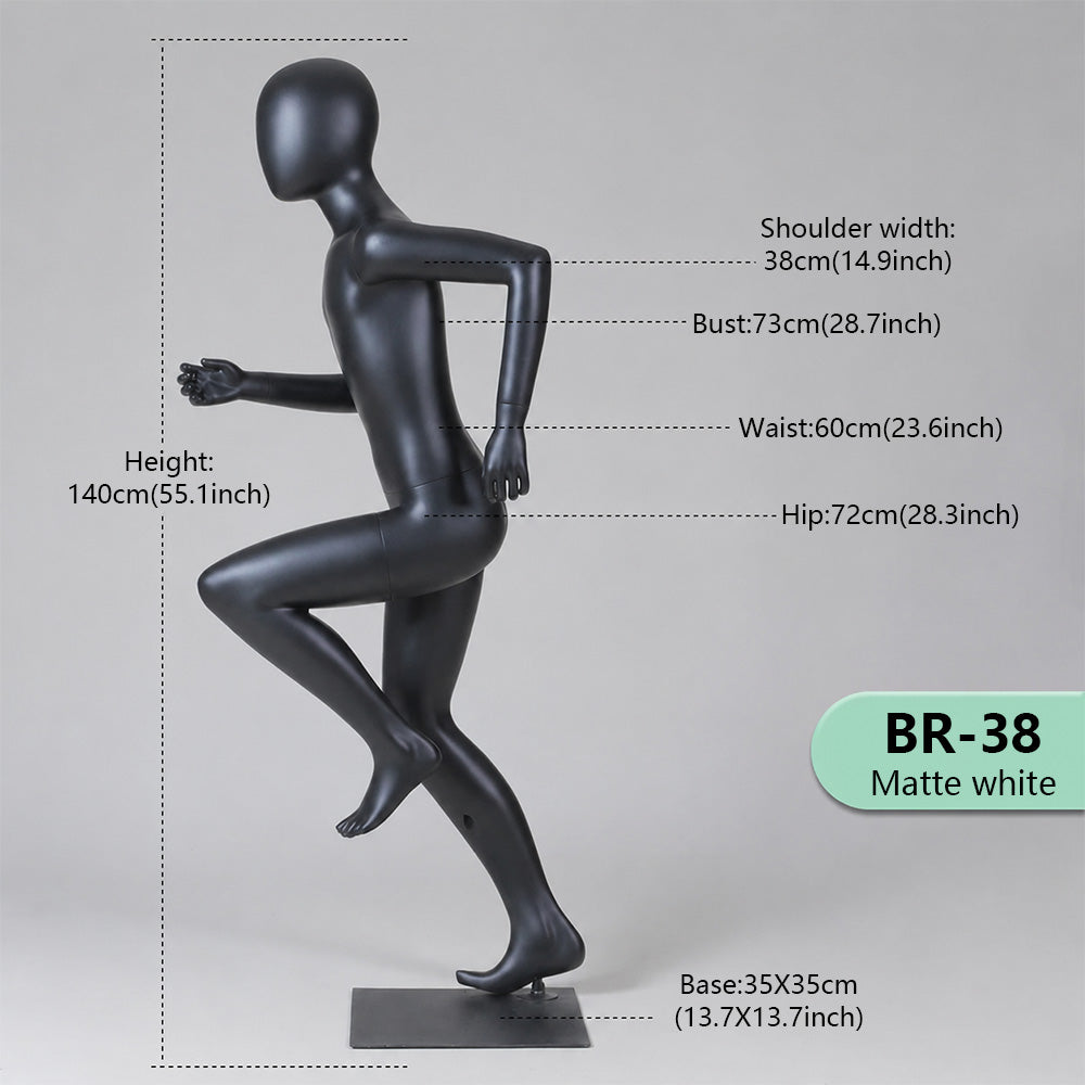JELIMATE Kids Sport Full Body Mannequin | Athletic Children Clothing Display Form for Ages 2–12