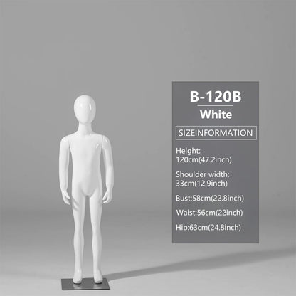 JELIMATE Child Mannequin Full Body & Half Body for Kids Clothing Store Display